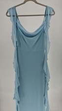 PRETTYGARDEN Summer Dresses for Women Ruffle Bodycon Maxi Dress Light Blue