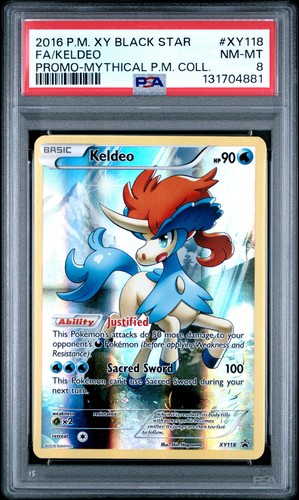 Keldeo graded PSA 8 for sale on eBay