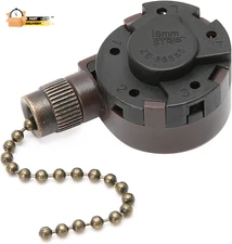 Ceiling Fan Switch Zing Ear ZE-268S5, 4 Speed 5 Wire Switch Ceiling Fan Light R