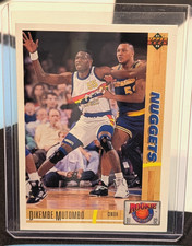 1991-92 Upper Deck Dikembe Mutombo Rookie Standouts Rookie RC #R29 Nuggets
