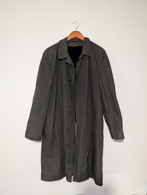 VTG 50s/60s The Harridge at Bond s All-Weather Trench Coat Faux Fur Lined M/L
