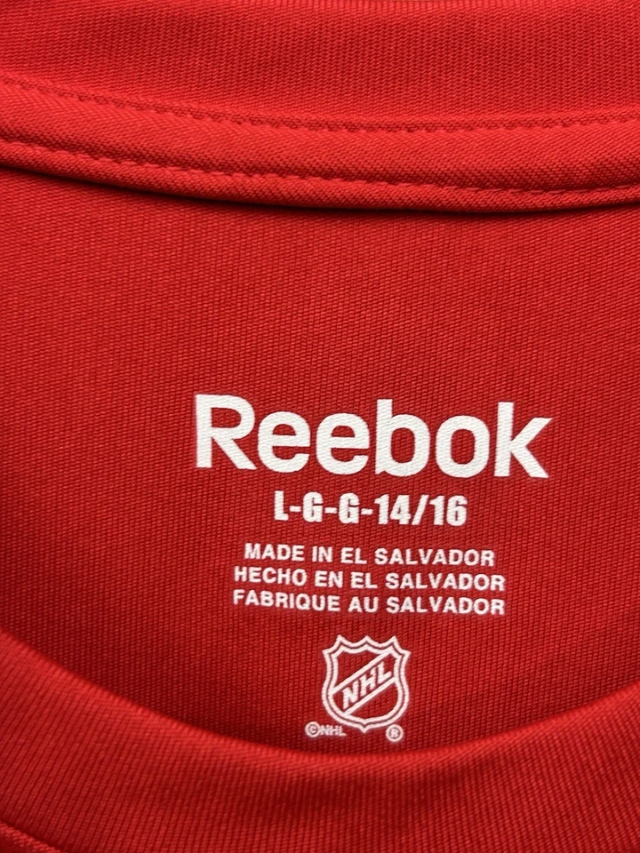 Reebok NHL Chicago Blackhawks Marian Hossa Hockey Shirt Youth Large 14/16 NEW - Image 4 of 4