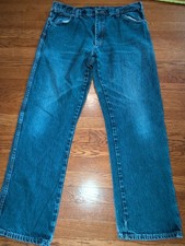 Dickies 5-Pocket Regular Fit Denim Work Jeans Size 38x32 9393RNB Straight Casual