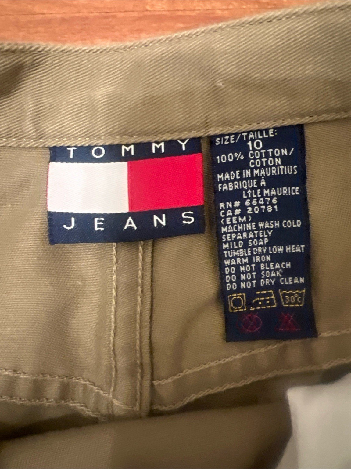 Tommy Jeans Women’s Khaki Cotton Midi Maxi Skirt Size 10 Classic Casual thumbnail 4