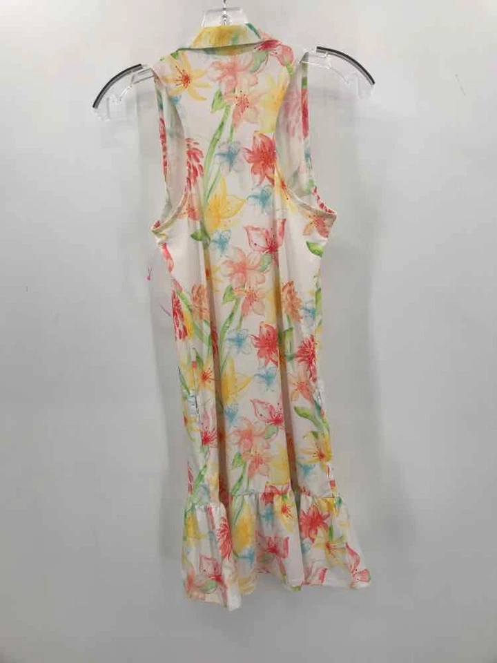 Vestido corto sin mangas Gottex blanco talla XS usado Foto 2 de 3