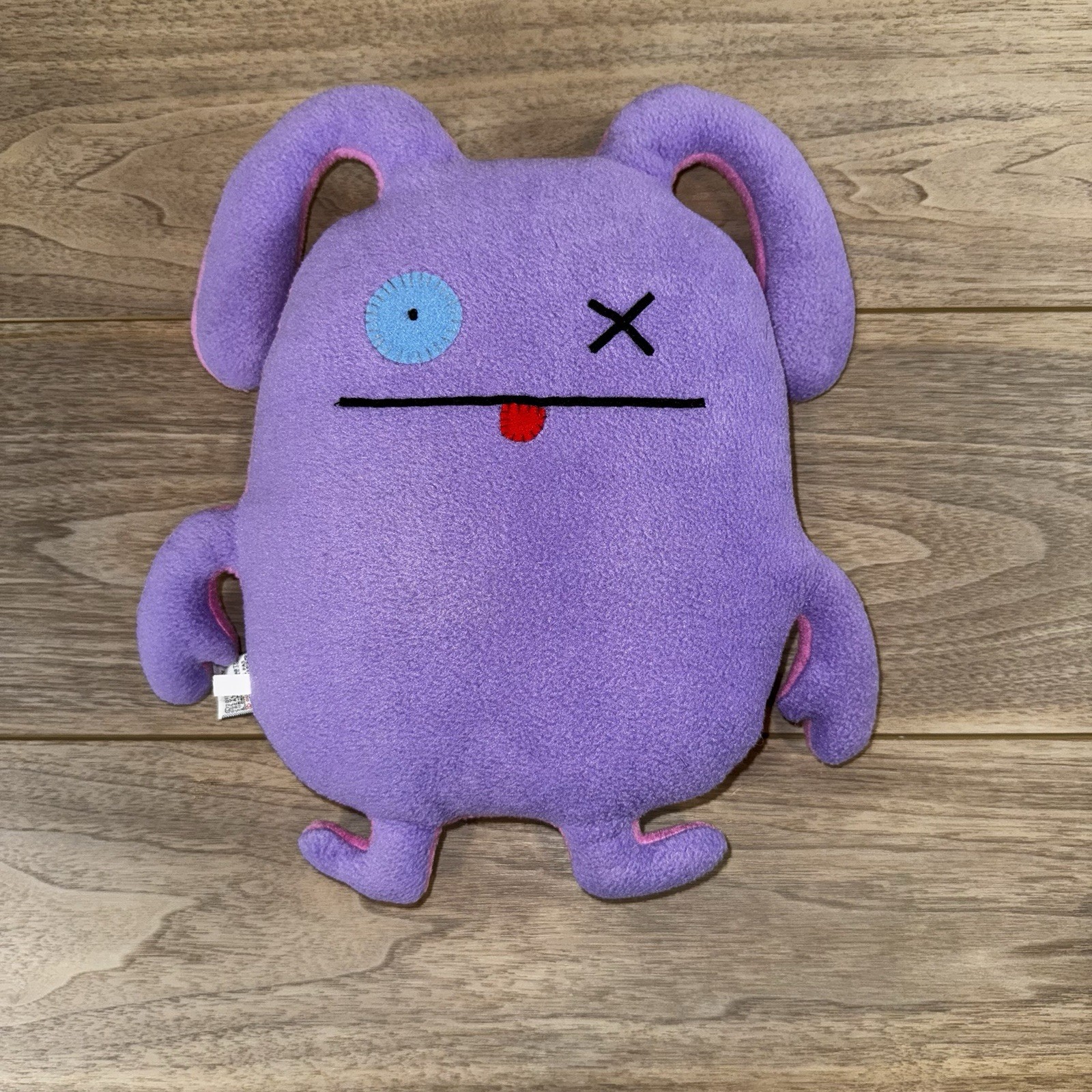 UglyDoll Double Trouble “OX” Plush Soft Toy Monster Pink & Purple 14”