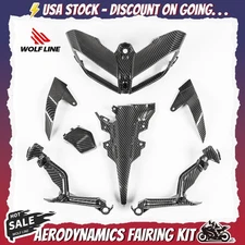 WOLFLINE Bodywork Fairing Kit For Yamaha MT09 FZ09 2017-2020 Carbon Fiber Look