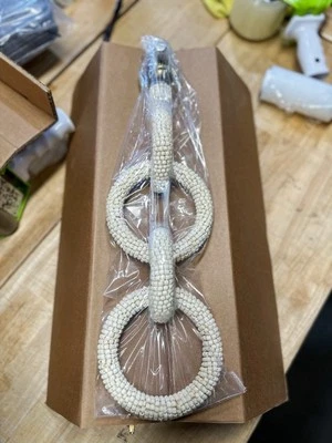 Serena & Lily Del Sur Coco Bead Sconce (NO SHADE)-Beige