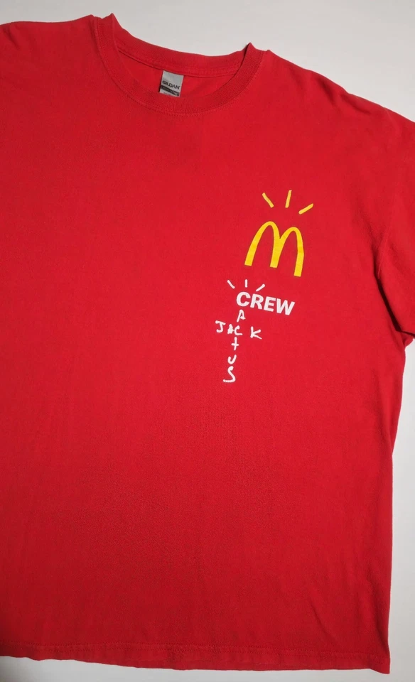 Cactus Jack Travis Scott x McDonalds Crew Member Shirt 2XL - Image 2 of 4