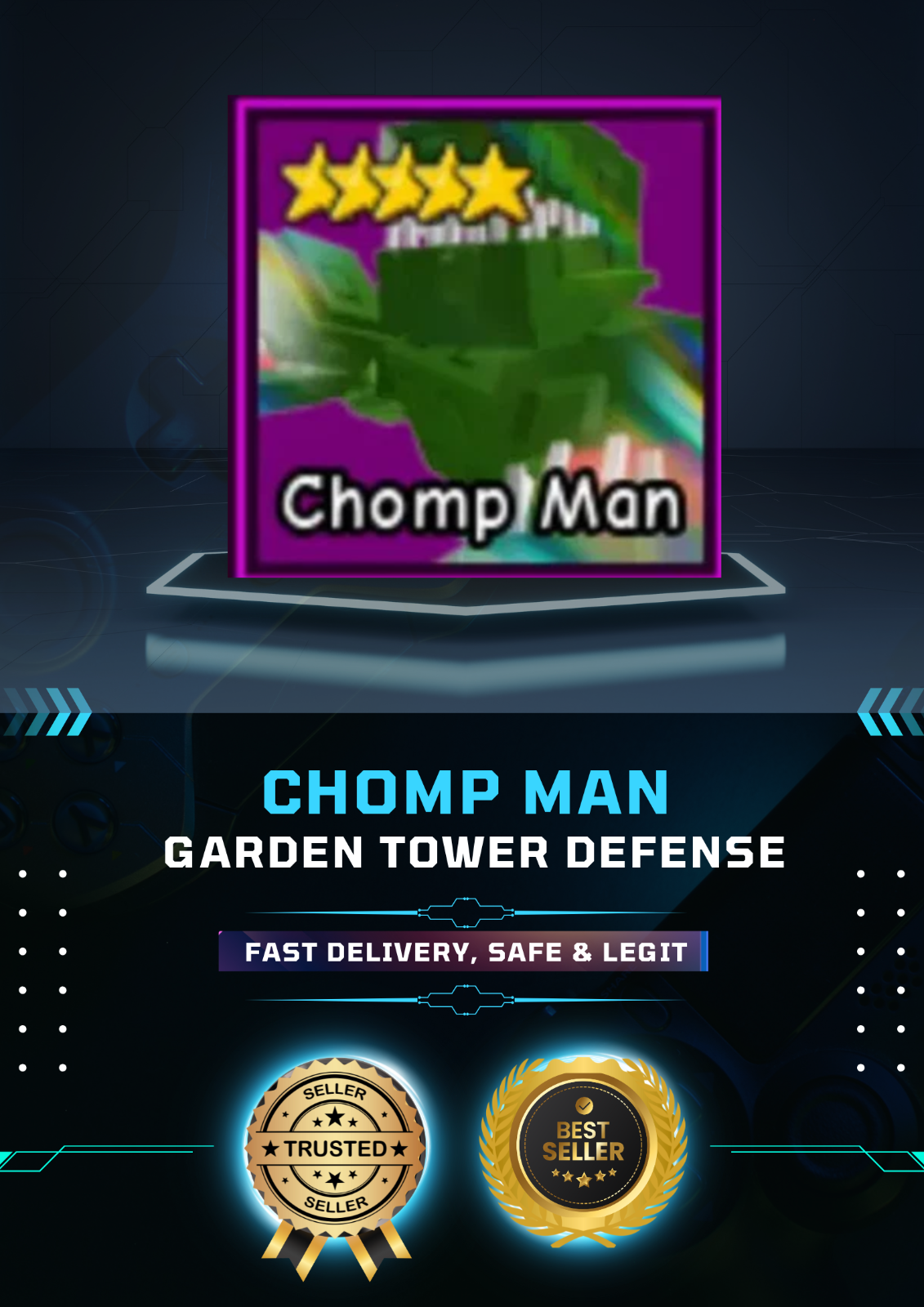 Chomp Man | Garden Tower Defense | GTD | Cheapest and Fast Delivery ...
