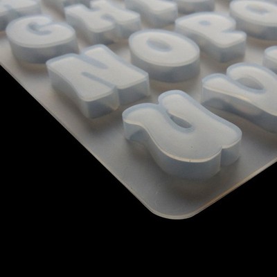 Silicone Cake Mold 26 English Alphabet Letters Chocolate Ice Cube Candy MakCR