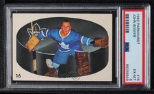 1962-63 Parkhurst Johnny Bower #16 PSA 6 HOF wy5