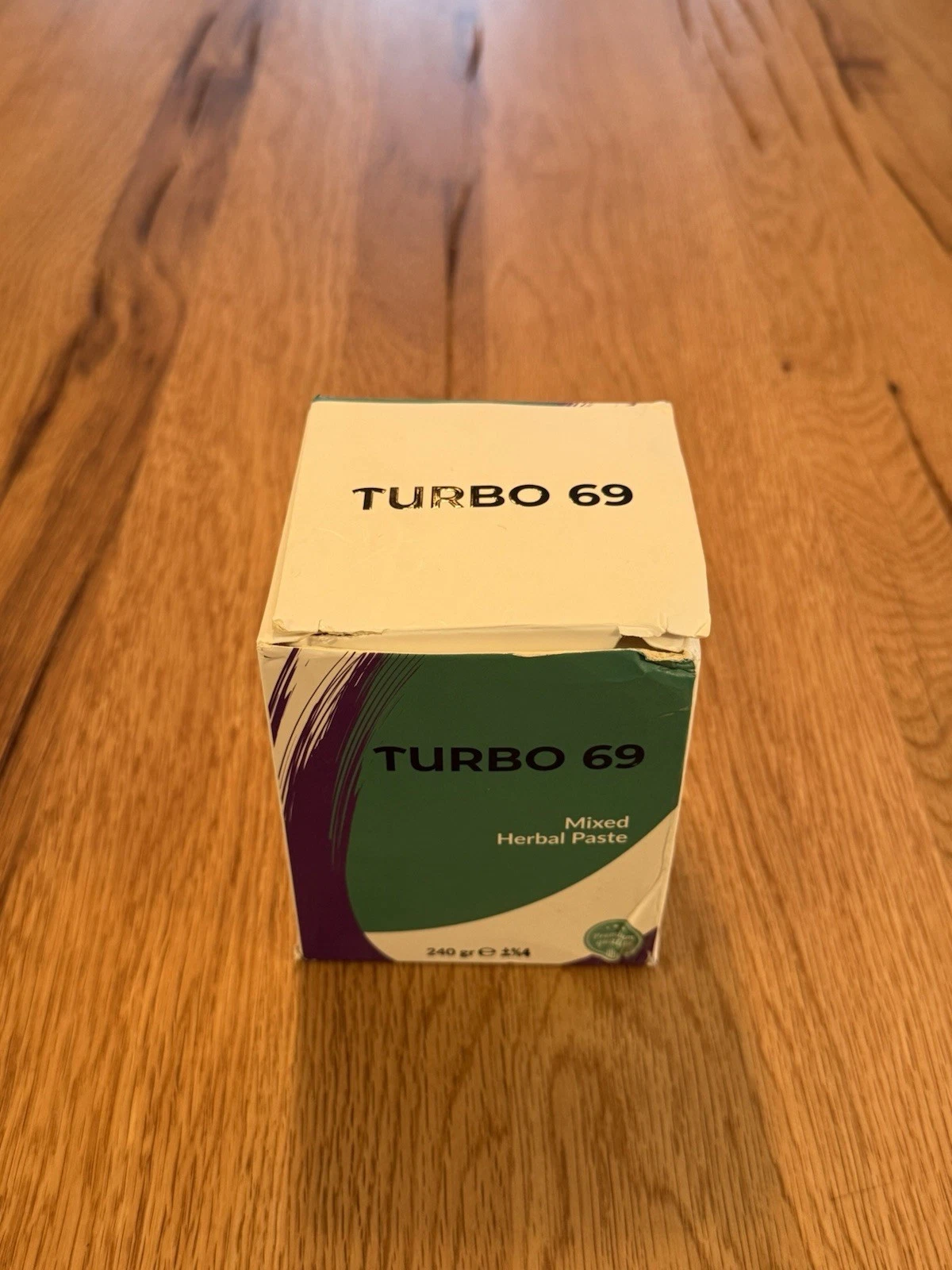 Turbo 69 Mixed Herbal Paste 240g - Brand New Box Damaged BBE 05/2026