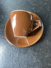 ACF Espressotassen Set 2 Stück braun Tulpenform Vintage