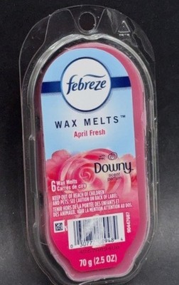 Febreze Wax Melts, April Fresh Downy, 6 Count Wax Cubes 2.5 Oz, NOS Discontinued