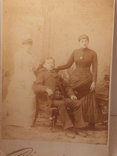 1880s Toronto Ghost Wedding Photo S.J. Dixon Electric Light Spirit Cabinet Card - Picture 11 of 11