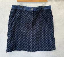 White Stuff Women's Blue Corduroy Skirt Size 18 Short Cotton