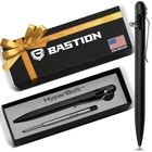 BASTION Slim Aluminum Bolt Action Pen | Jet Black | CNC Machined | EDC