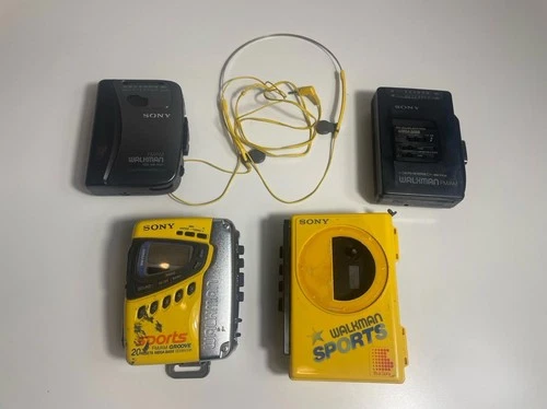 Vintage SONY WALKMAN Lot For REAIR UNTESTED Sports MEGA BASS