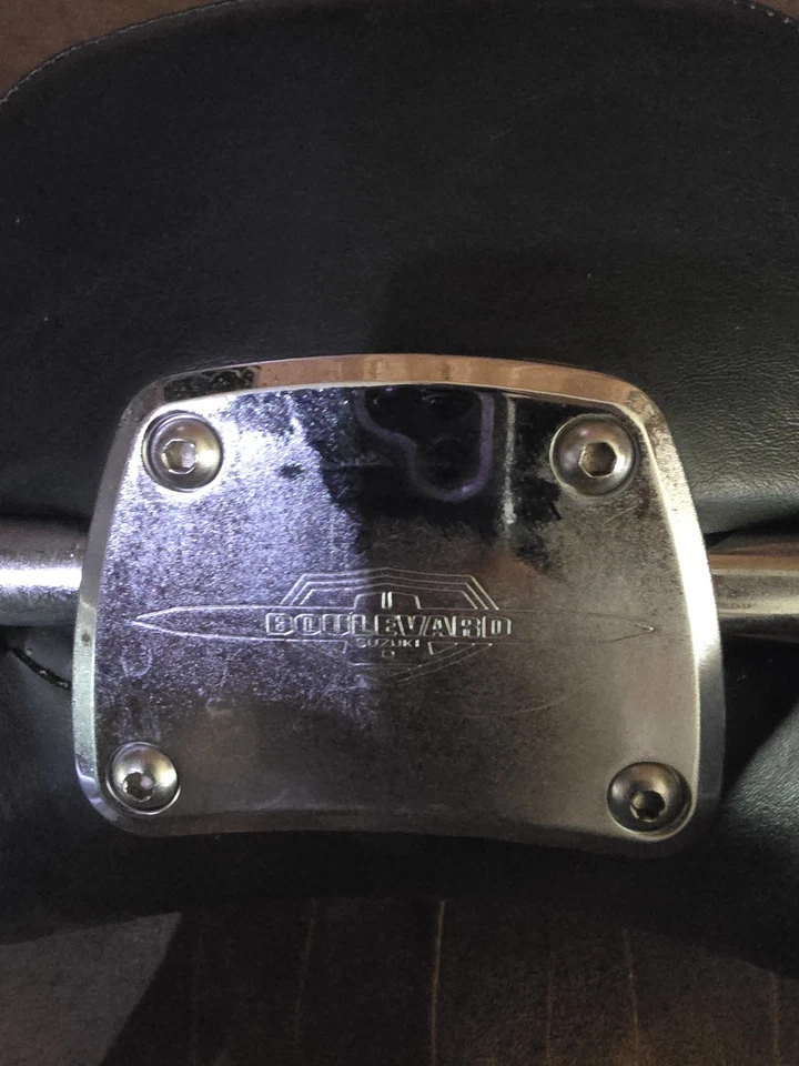 Cojín cojín respaldo asiento pasajero Suzuki Boulevard negro genuino OEM Foto 4 de 4
