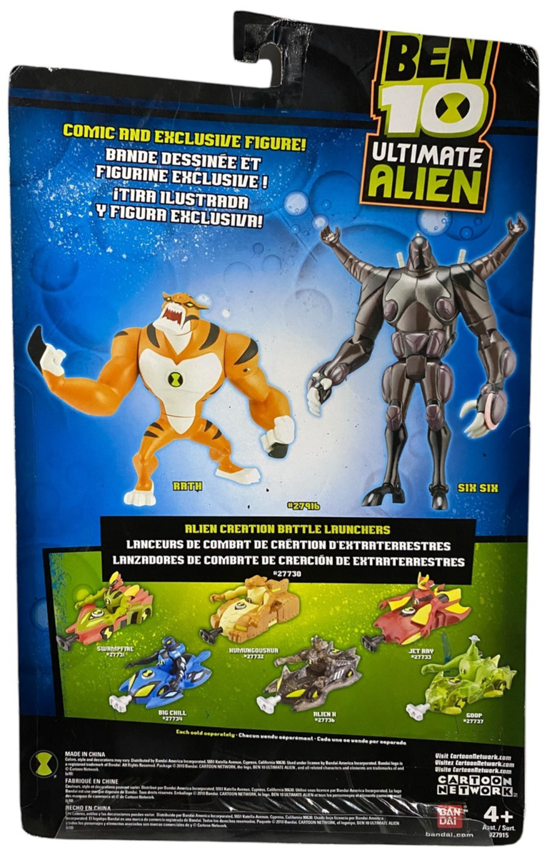 Ben 10 Ultimate Alien Rath & Six Six Action Figures&Comic Book NEW