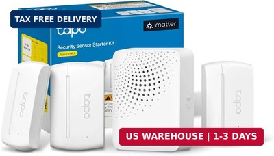 Tapo Door Sensor Starter KIT, Matter Compatible, 3X Smart Door Window Contact Se