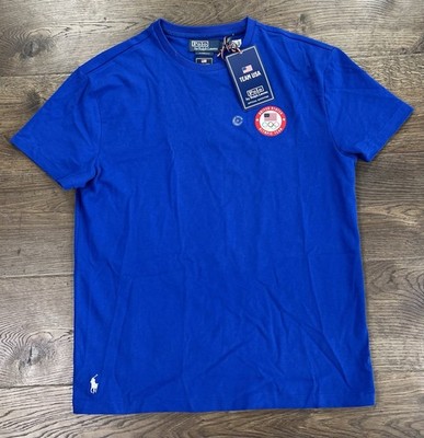 NWT Polo Ralph Lauren Olympic Team USA Blue Graphic T-Shirt Mens Size Small
