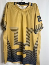 Club América Gold Soccer Jersey Telcel Herbalife Coca-Cola Men’s Large 23x28