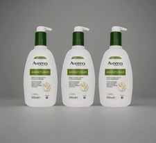 Image of 3x Aveeno Moisturising Cream 500ml Pump Colloidal Oatmeal Dry Sensitive Eczema