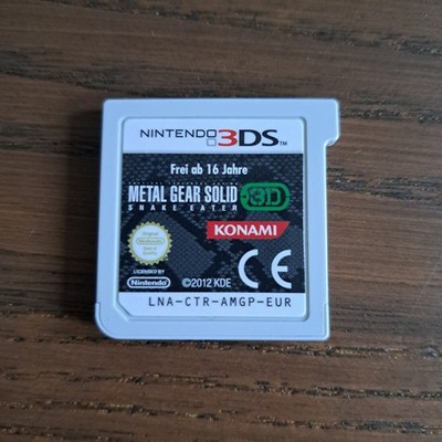 Metal Gear Solid 3D Snake Eater Nintendo 3DS Videospiel Stealth Action