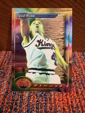Topps Finest 1993-94 Spud Webb #57 Sacramento Kings NBA Basketball Card