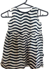 Sleeveless Wave Pattern Dress 100cm New Summer Clothes for Girls