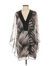 Halston Heritage Women Silver Casual Dress XS