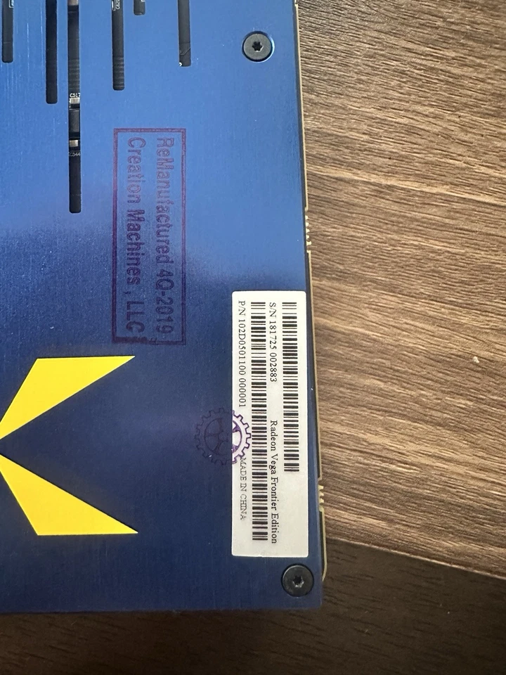 AMD Radeon Vega 64 Frontier Edition Graphics Card 16GB 109-D05057-00_02 - Image 2 of 4