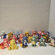 Vintage 80s Care Bears Lot of 20 Mini Figures AGC Hong Kong Rare Toy PVC 2inch