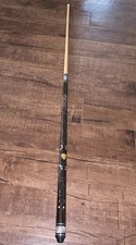 Decorative Carved Inlay Wooden Two-Piece Billiard Cue Stick with Cue Case