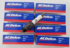 Set of 8 Genuine OEM ACDelco R45TS Conventional Spark Plug GM 19157995 19354415