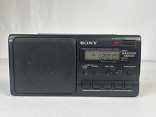 Sony TV/Weather/AM/FM Vintage Portable Radio ICF-M350V Kickstand Tested