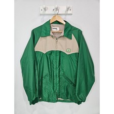 Vintage Swingster Western Yoke Windbreaker Jacket Green Men's Large Made in USA