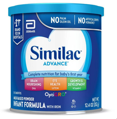 Lot Of 4 Similac Advance Formula With Iron, Exp. 09/01/2028