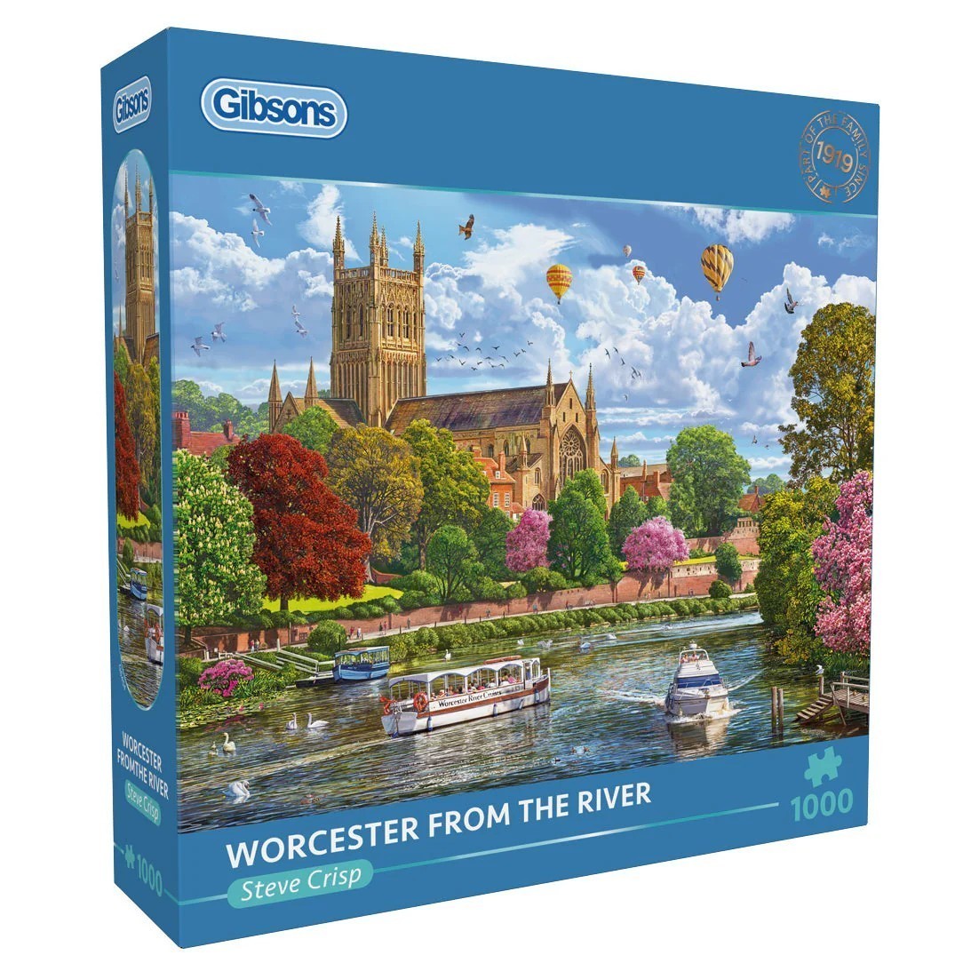 Gibsons Worcester From The River 1000 Piece Jigsaw Puzzle Steve Crisp