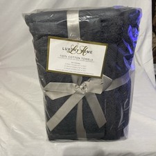 Luxury Home 100 Cotton Towels 6 Piece Set New