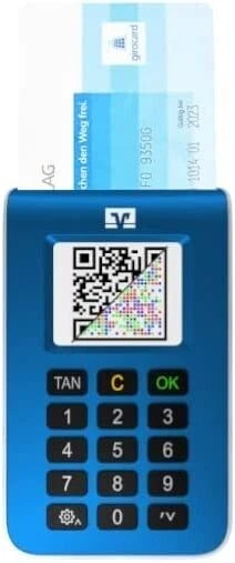 ReinerSCT tanJack photo QR TAN Generator Smart photo chip TAN blau VR-Bank SPK - Bild 2 von 3