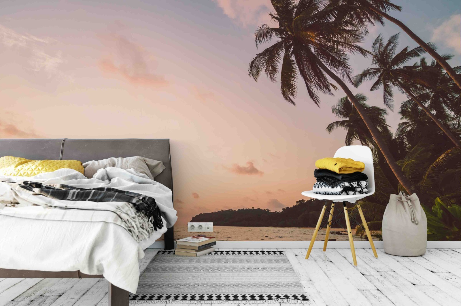3D Tropical Ocean Sunset Landscape Wall Murals Wallpaper Murals Wall Sticker 2