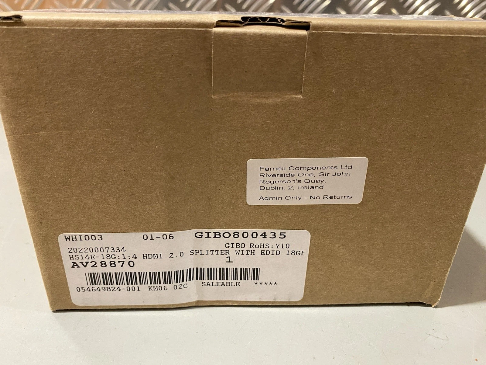 Sy 1x4 HDMI 2.0 18G Splitter 4K Scaling SY-HS14E-18G Brand New 3