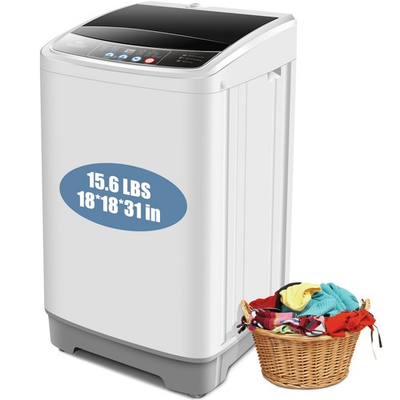 #ad #ad Portable Washing Machine 15.6lbs Fully Automatic Compact Laundry Washer Home RVs $169.99