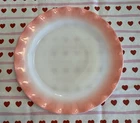 Hazel Atlas Ripple Crinoline Pink 9” Plate MCM