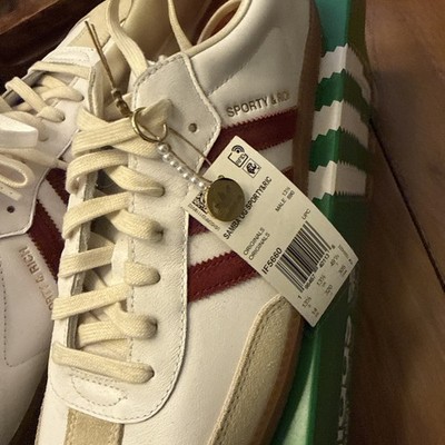 Adidas Samba OG Sporty & Rich White Collegiate Burgundy Size 14