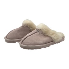 Bearpaw Loki II Women's Slippers Size 9 Mushroom Suede Sheepskin 671W