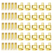 25Sets Zipper Repair Kits, 10 Retainers Box  Insertion Pins, Gold Tone